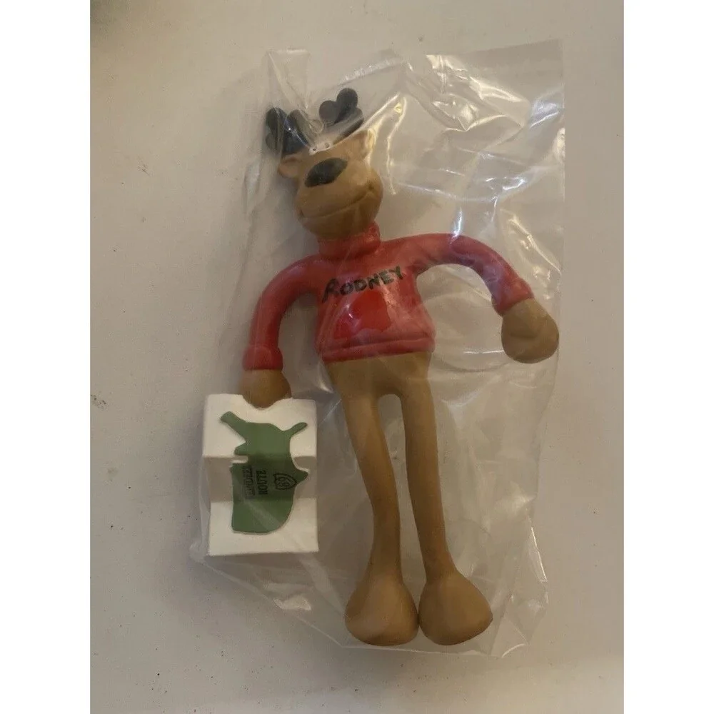 Hallmark 1989 Keepsake Ornament Rodney Reindeer Bendable
